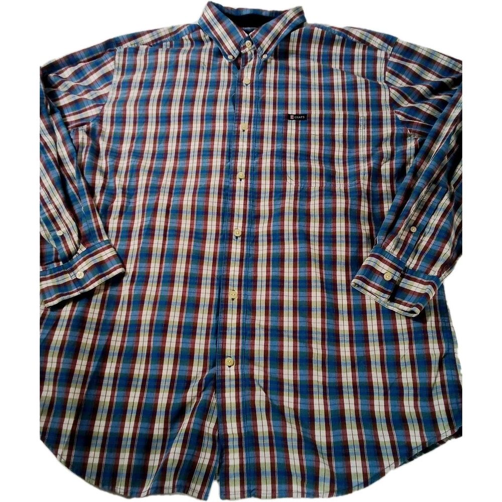 Men's‎ Long Sleeve Chaps Multicolor Shirt Size Large